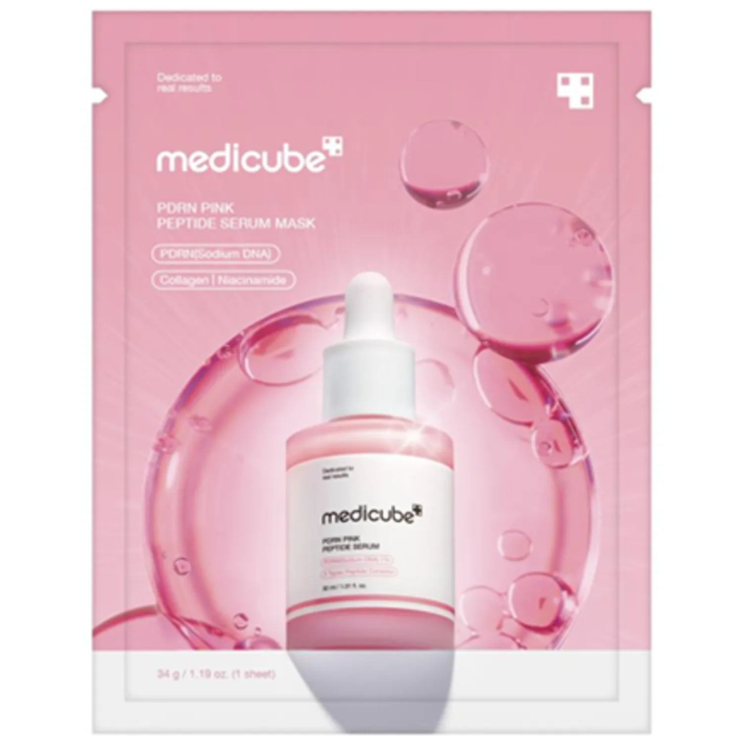 MEDICUBE PDRN PINK PEPTIDE SERUM MASK X10 UN