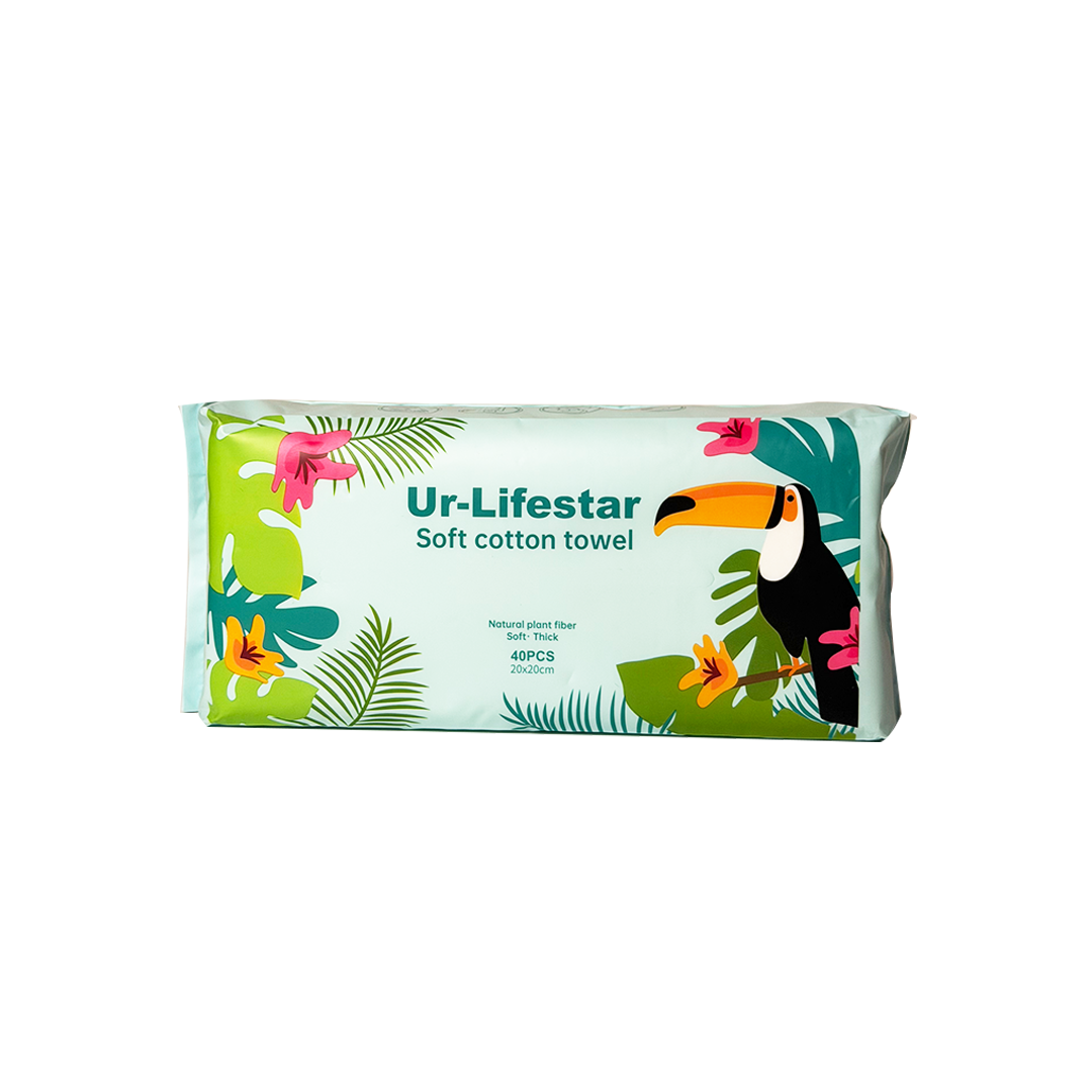 UR-LIFESTAR SOFT COTTON TOWEL PACOTE 40PCS 20X20CM